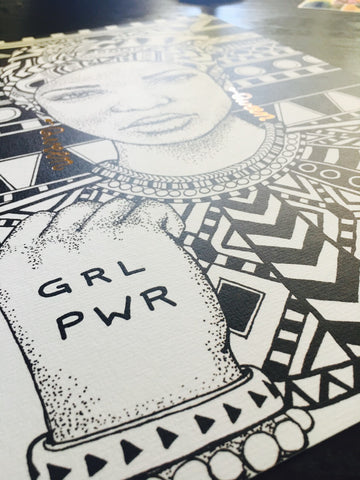GRL PWR Queen print.