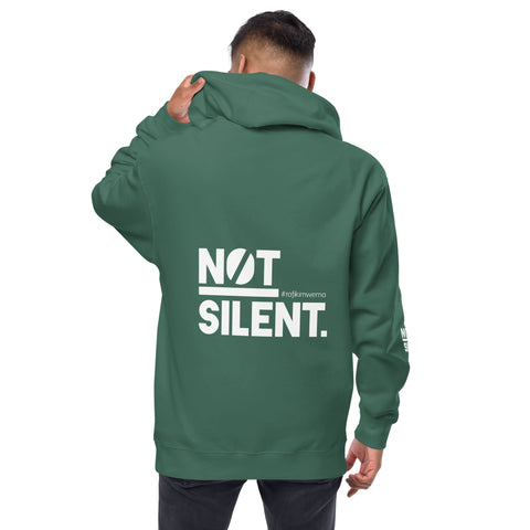 NOT SILENT Unisex fleece zip up hoodie