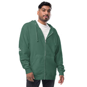 NOT SILENT Unisex fleece zip up hoodie